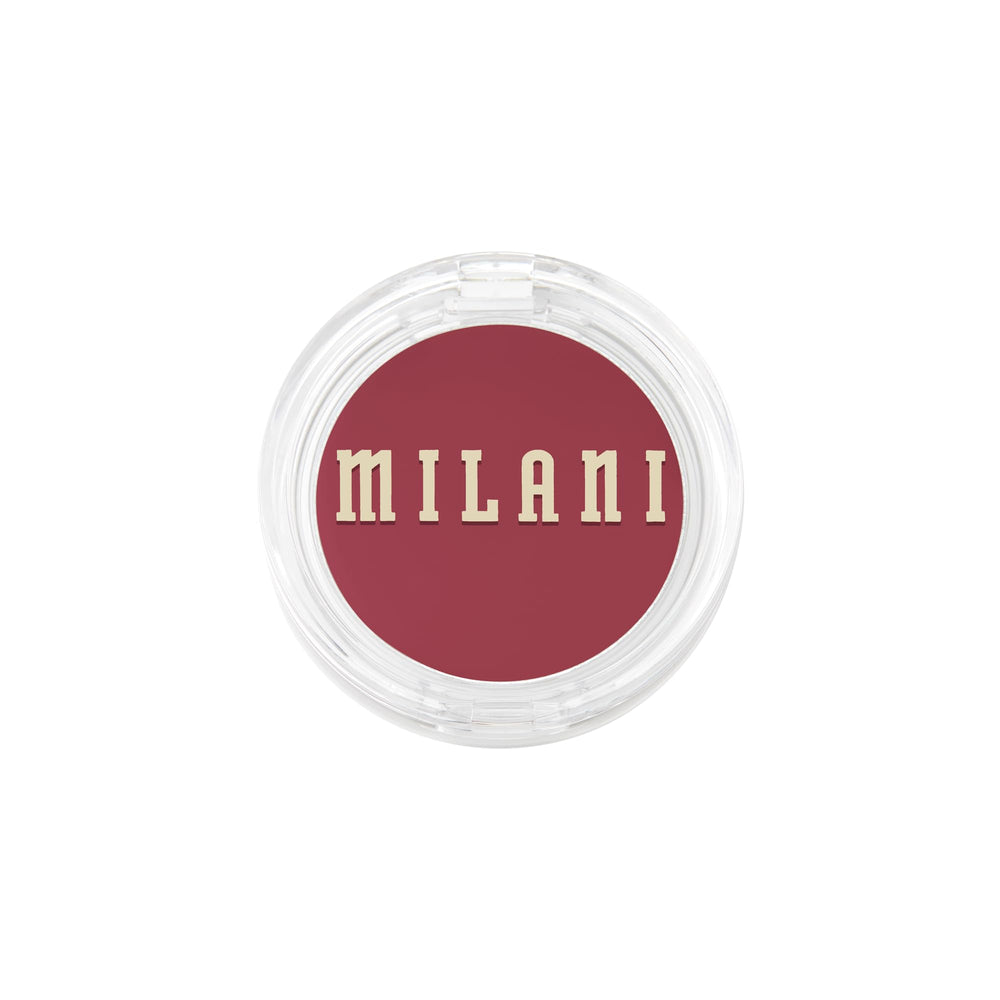 Milani Blush Merlot dewy finish image captures luminous, natural-looking radiance.