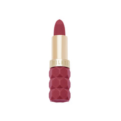 Milani Color Fetish Matte Lipstick Smitten packaging close-up highlighting vegan formula.