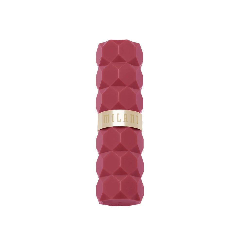 Milani Color Fetish Matte Lipstick Smitten texture close-up with Hyaluronic Acid hydration.