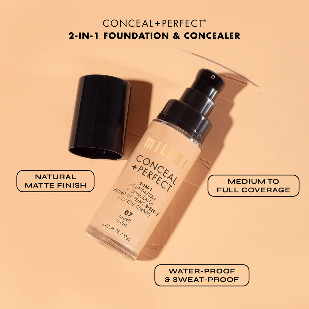 Milani Conceal + Perfect 2en1 aplicador cómodo para acabado suave
