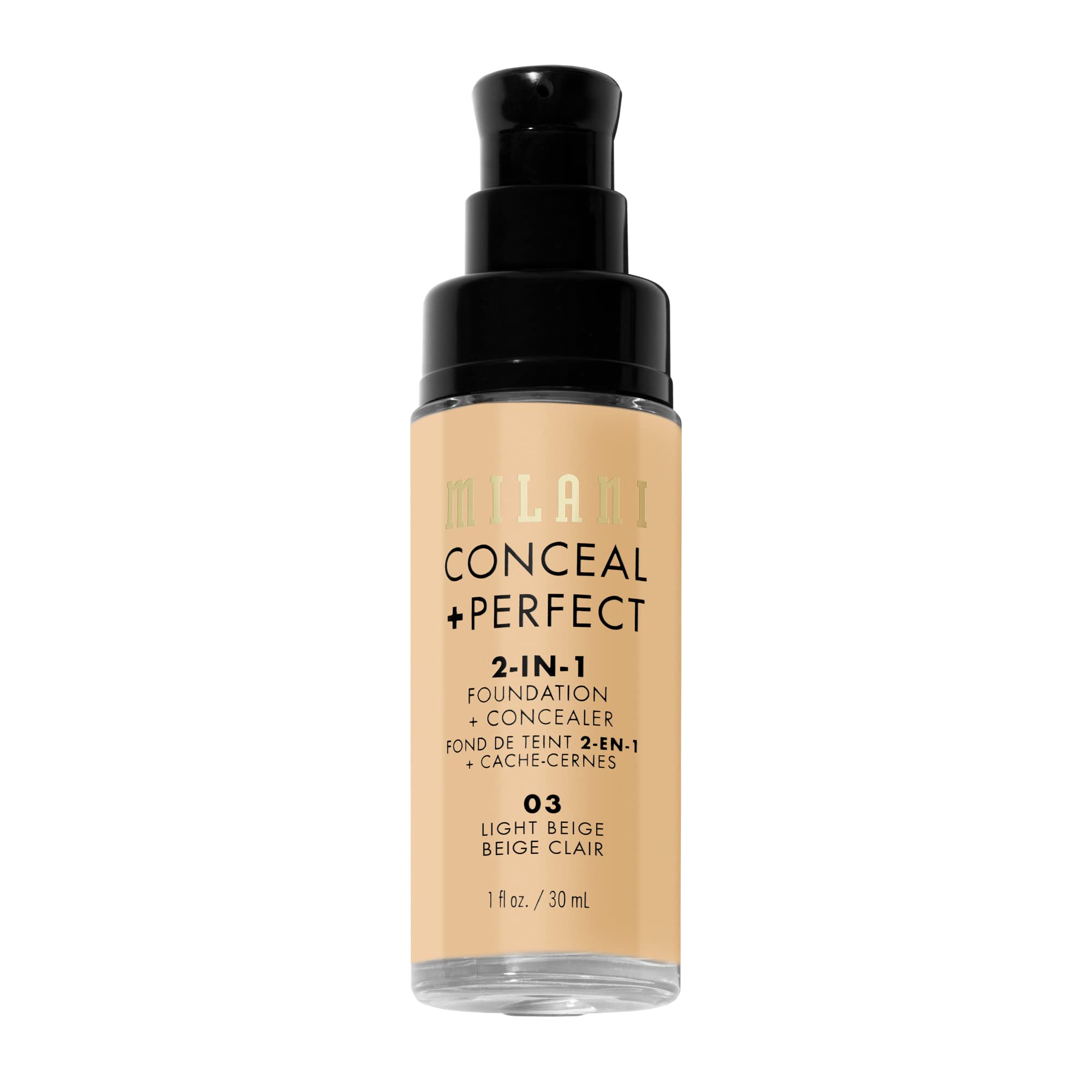 Milani Conceal Perfect satin-matte texture close-up for natural finish.