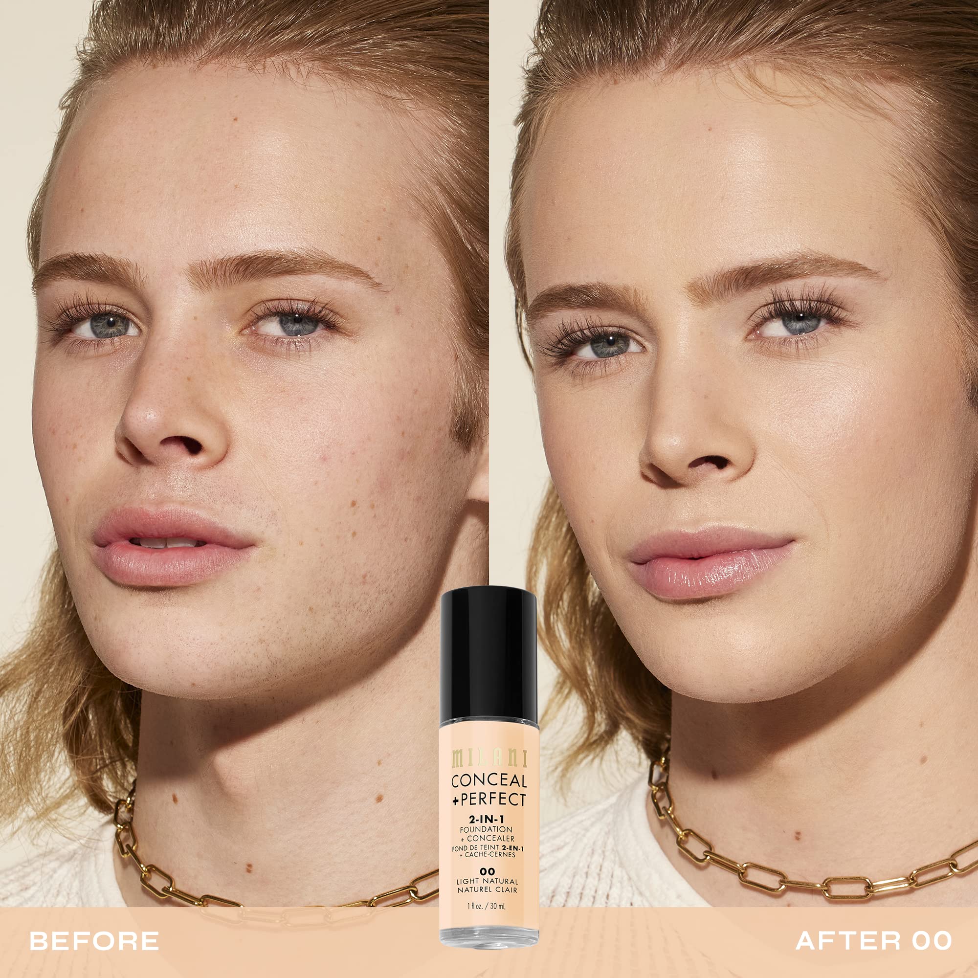 Creamy Milani Conceal + Perfect texture blends for seamless coverage