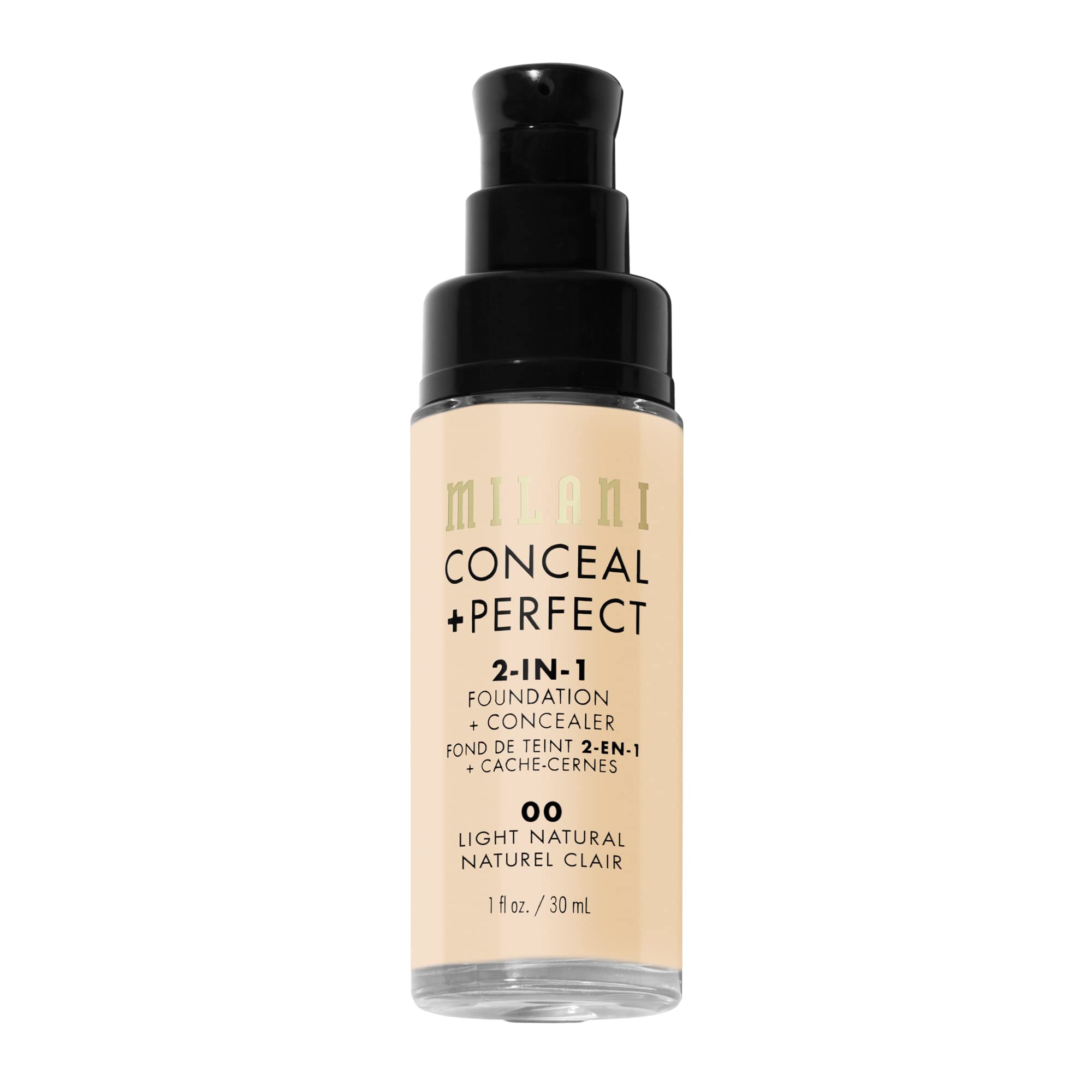 Milani Conceal + Perfect under-eye shot with brightening look