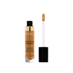 Milani Conceal + Perfect Longwear doe-foot applicator for precise, targeted coverage.