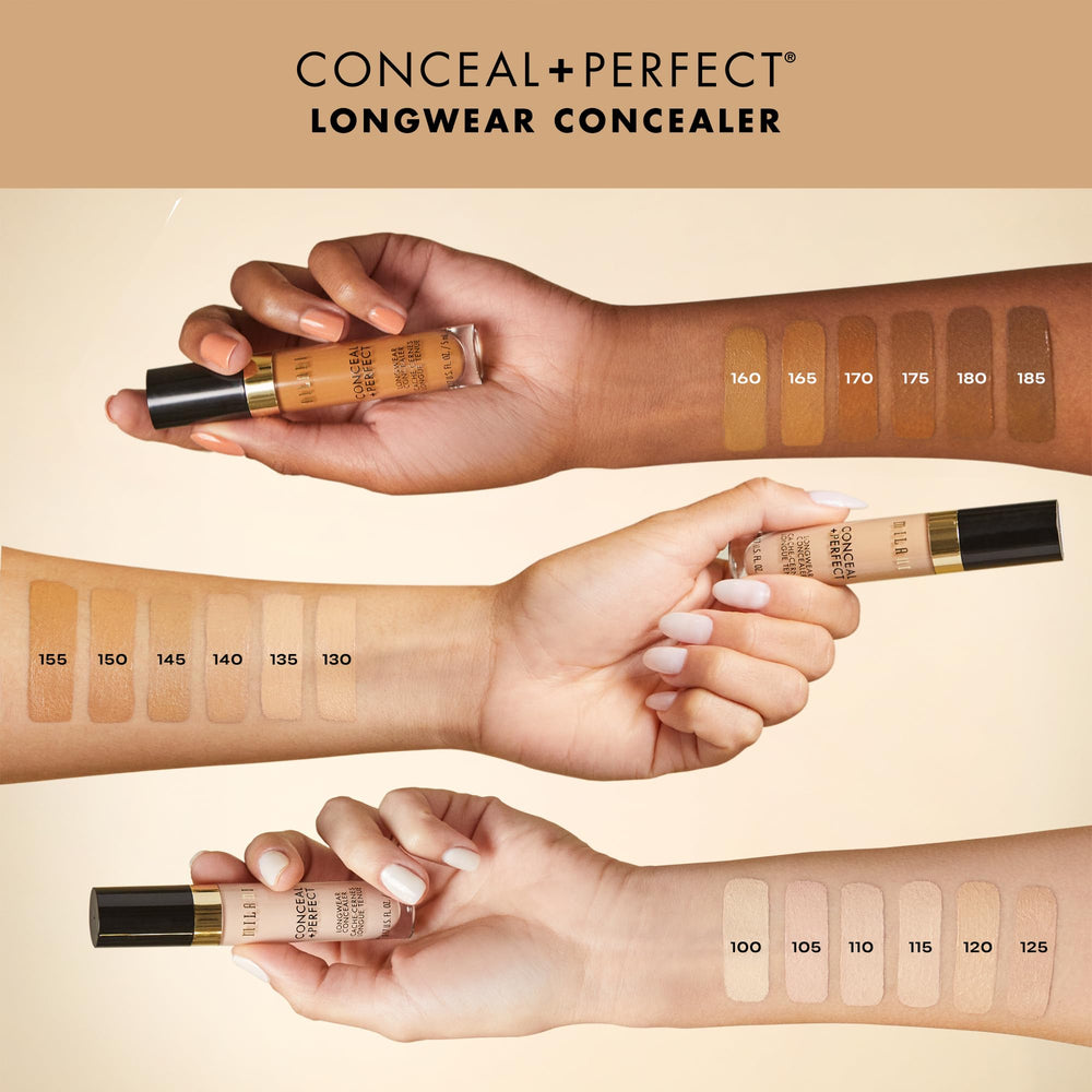 Milani Conceal + Perfect under-eye application demonstrates brightening and even skin tone