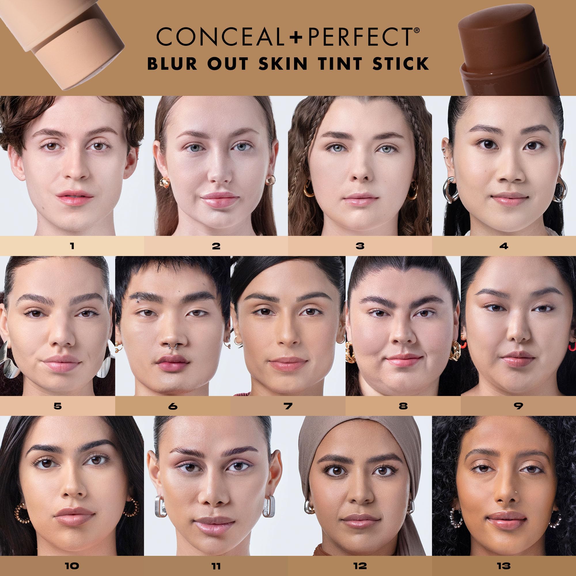 Milani Conceal + Perfect Skin Tint Stick demonstrates buildable coverage for daily touch-ups.