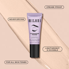Milani Eyeshadow Primer vegan cruelty-free badge signals ethical base makeup