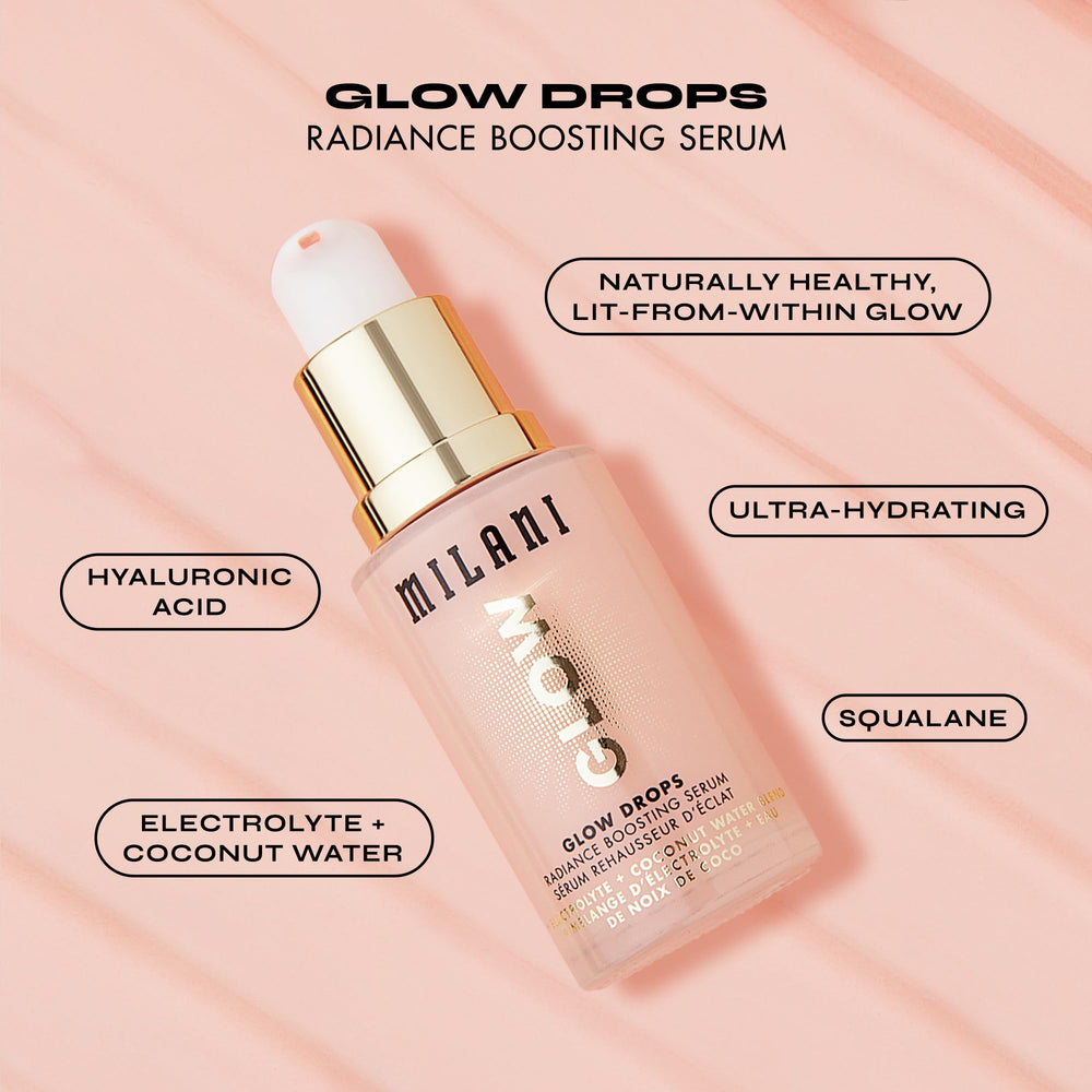 Milani Glow Drops squalane-hyaluronic-acid combo demonstrates moisture benefits