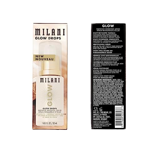 Milani Glow Drops texture close-up reveals lightweight formula for invisible hydration