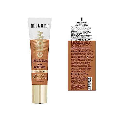 Milani Glow Hydrating Skin Tint swirl demonstrates seamless blend for natural look
