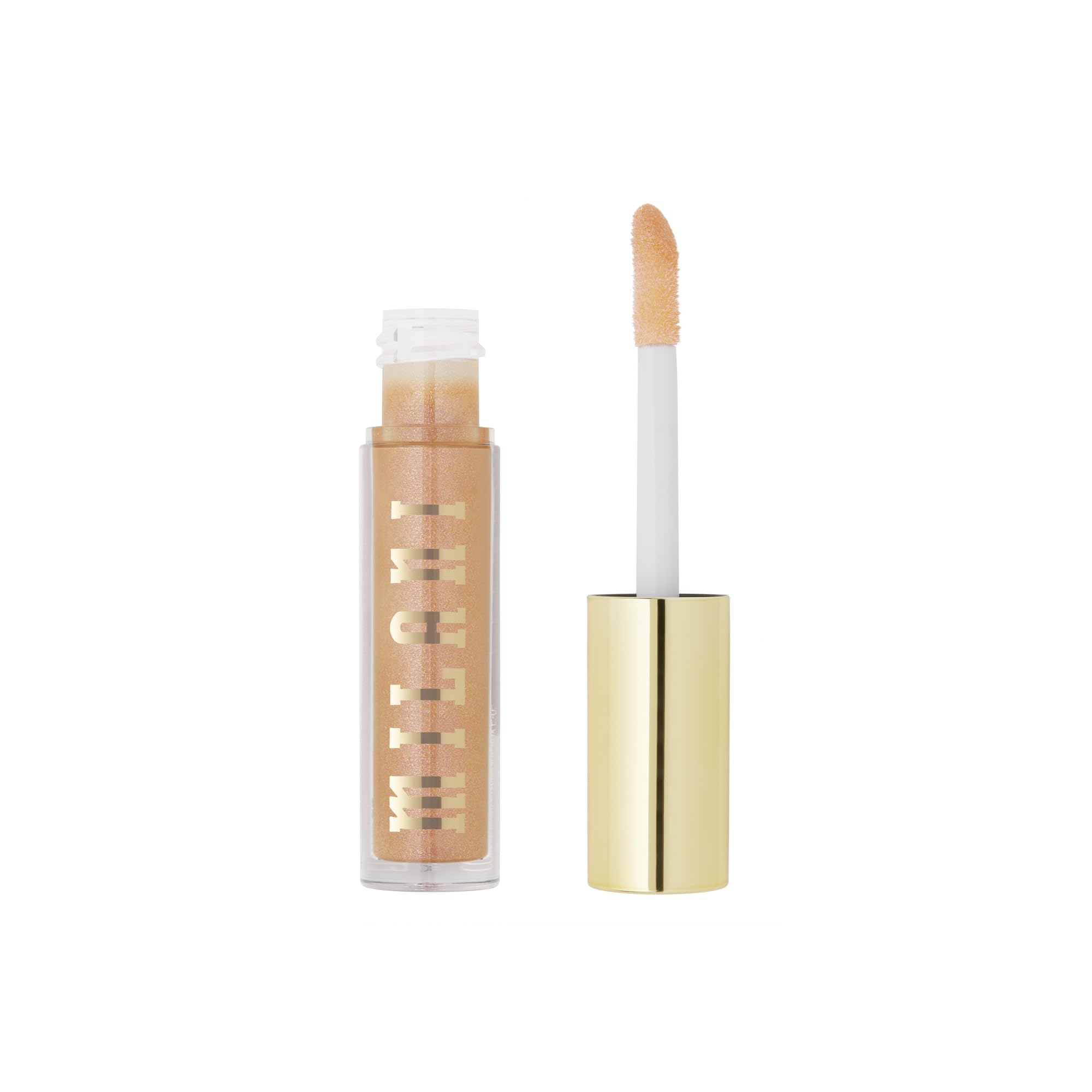 Milani Lip Gloss Keep It Full cruelty-free logo signals ethical beauty choice.