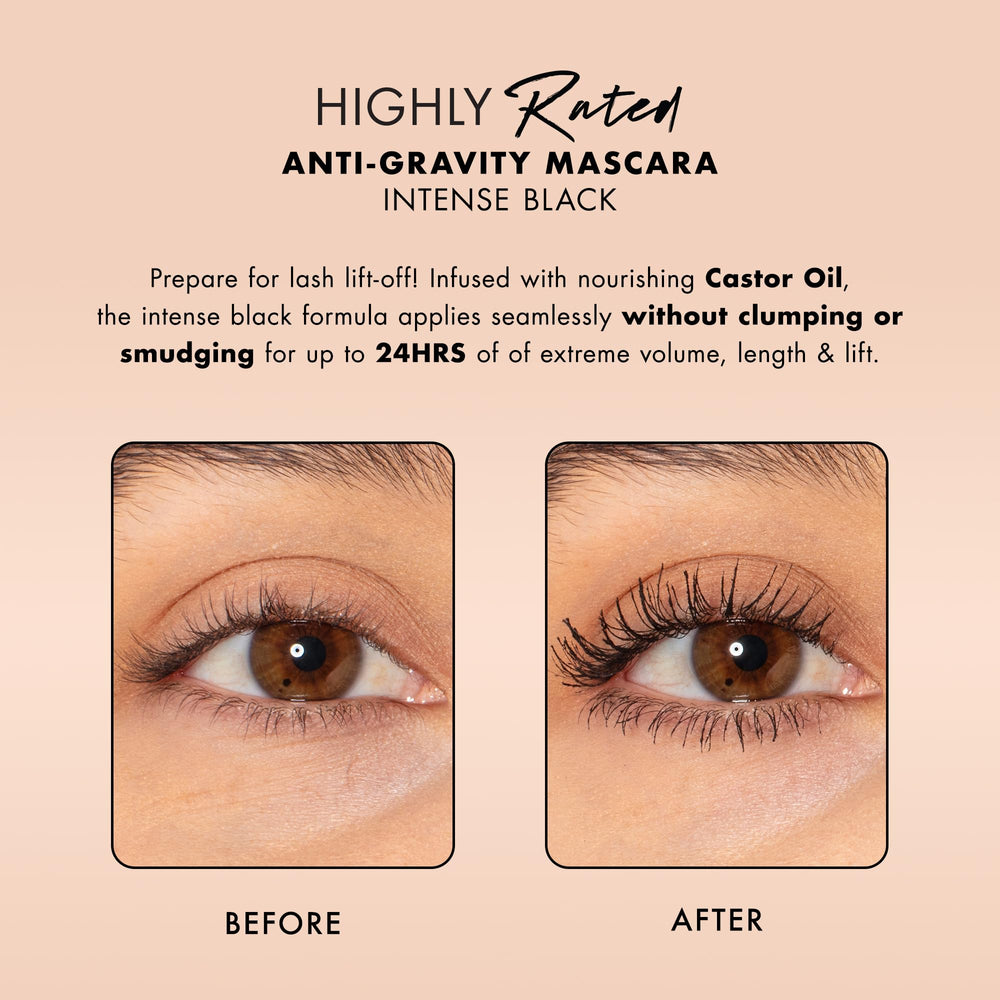 Milani Mascara with castor oil nourishes lashes while boosting length and fullness.