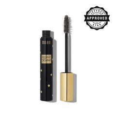 Milani Mascara instant curl and lift in action on lashes.