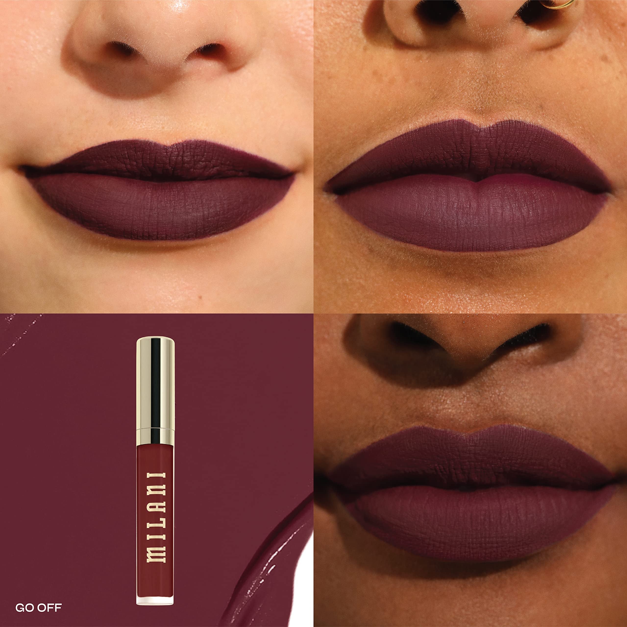Milani Stay Put Labial Líquido hasta 12 horas de color que resiste transferencia