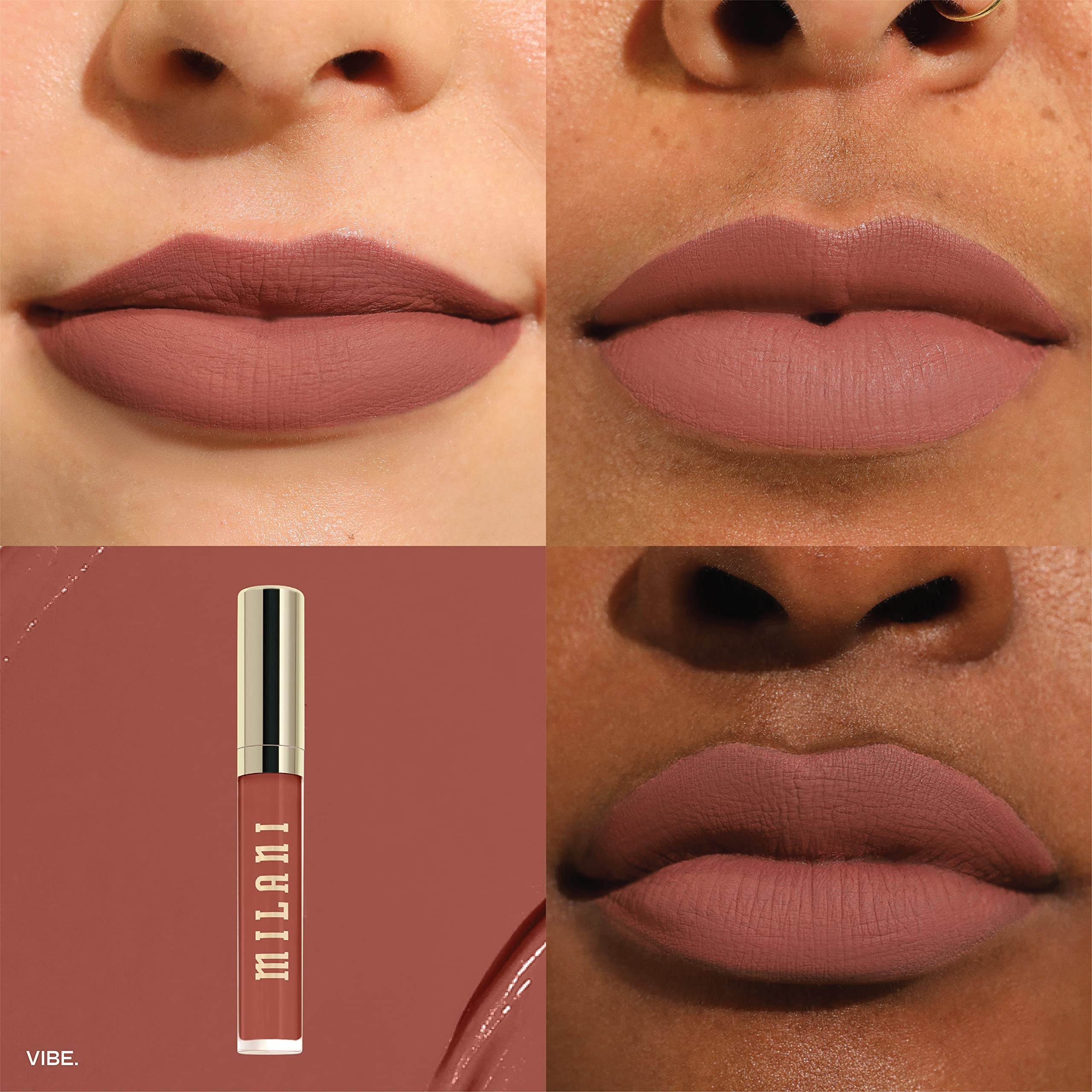 Milani Stay Put Liquid Lipstick with precision doe-foot applicator for clean application