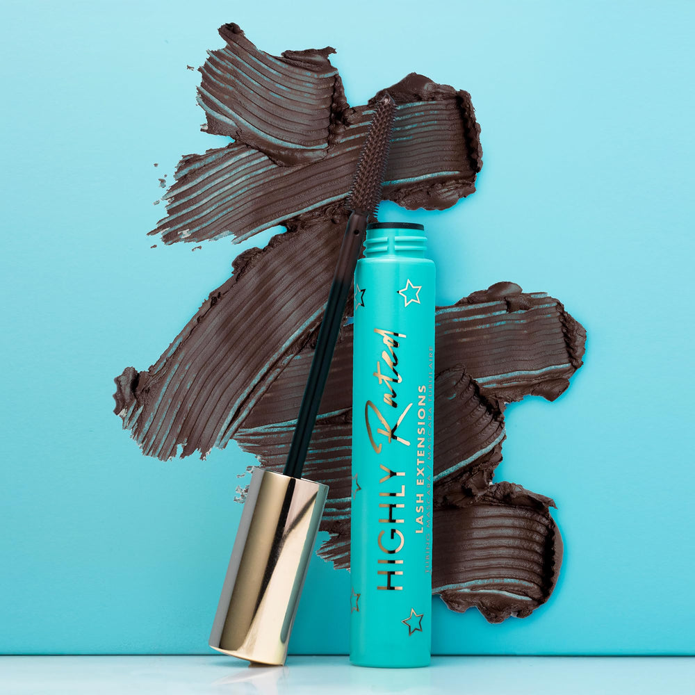 Milani Tubing Mascara brown lashes length closeup showing length