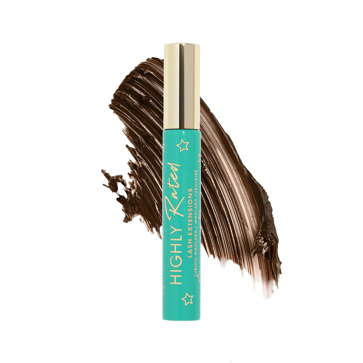 Milani Tubing Mascara brown brush closeup for precise, even coating