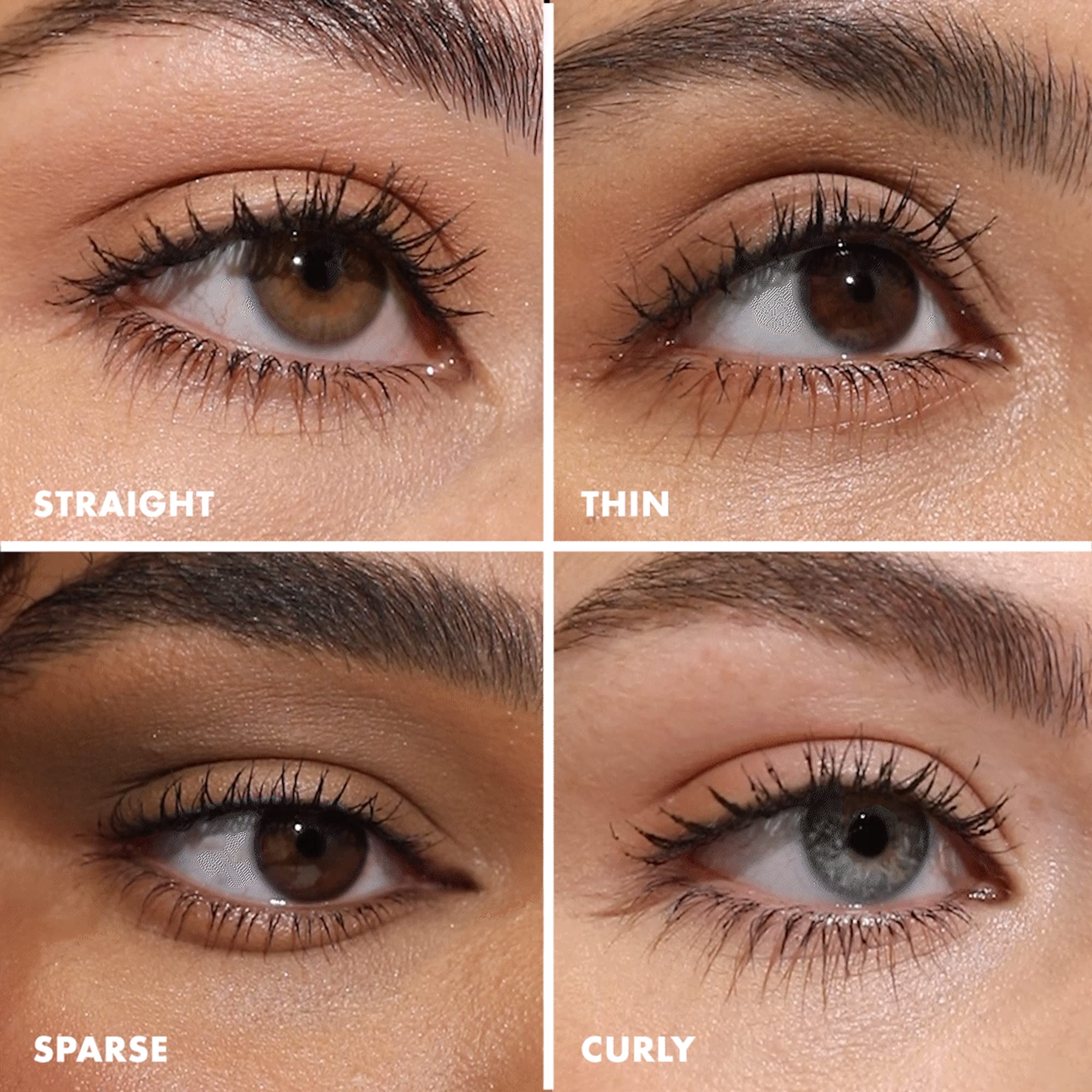 Milani Tubing Mascara lash lift close-up showing length.