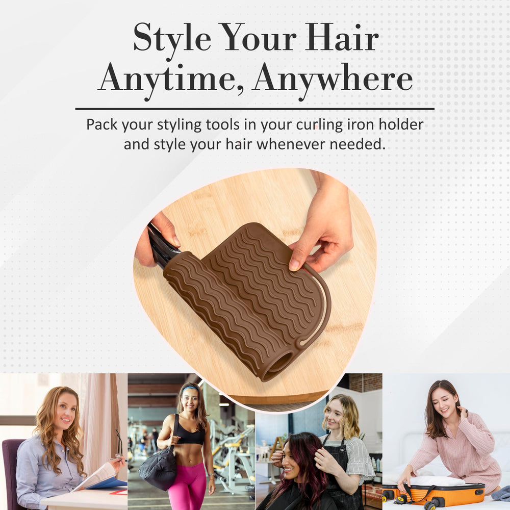 Milaya Beauty large mat accommodates multiple tools at once on your vanity.