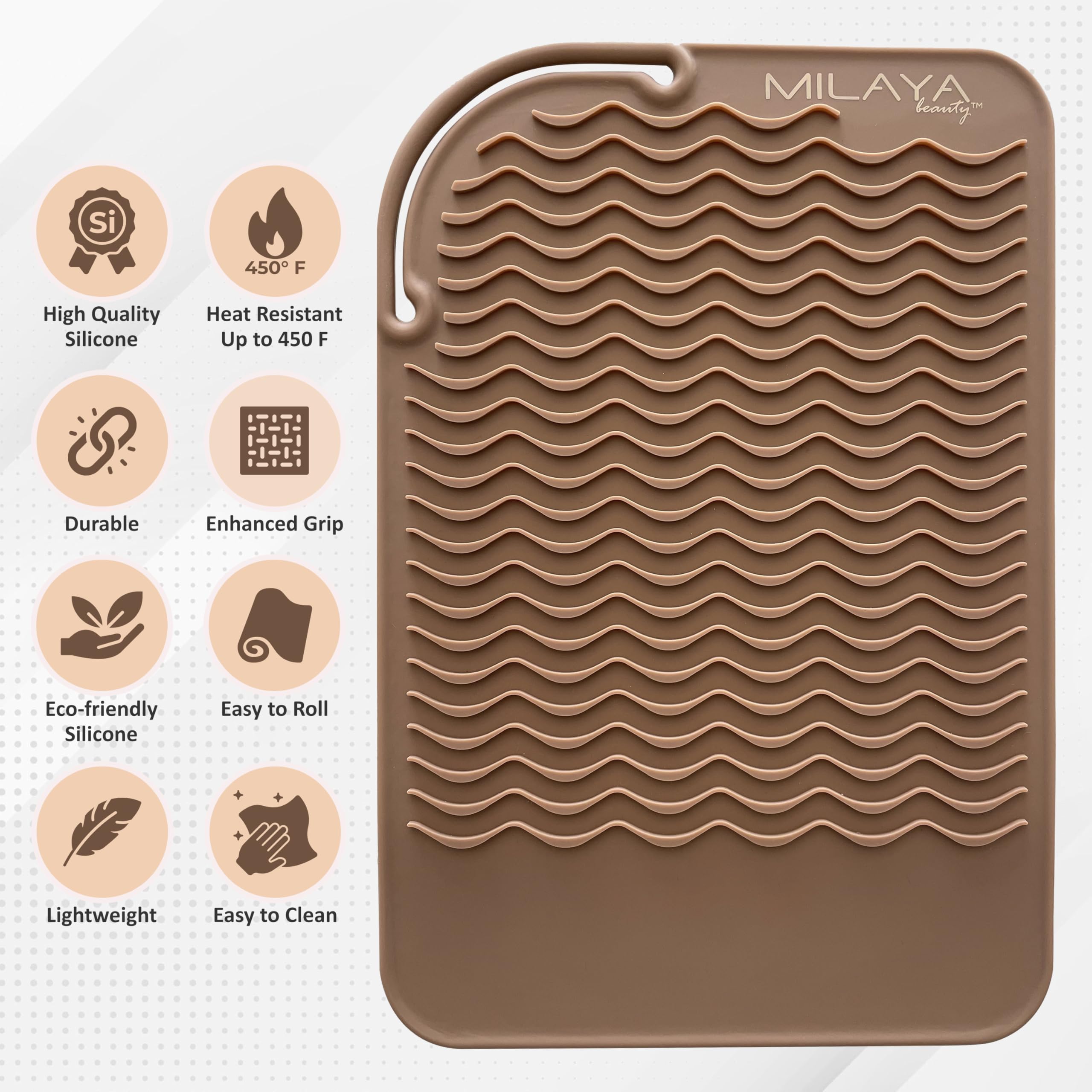 Milaya Beauty travel-friendly roll-up design makes it easy to pack.