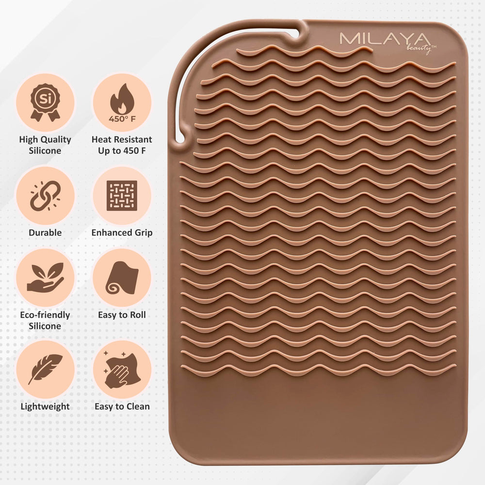 Milaya Beauty travel-friendly roll-up design makes it easy to pack.