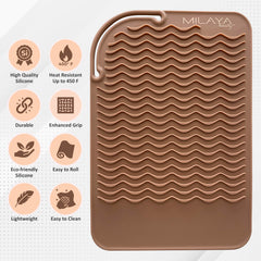 Milaya Beauty travel-friendly roll-up design makes it easy to pack.