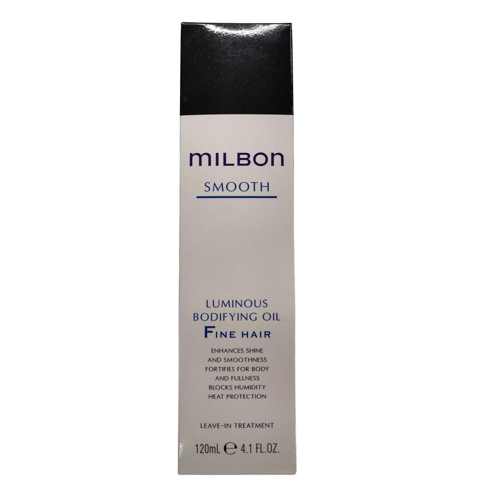 Milbon Bodifying Oil pump-application bottle enables easy pre-blow-dry styling.