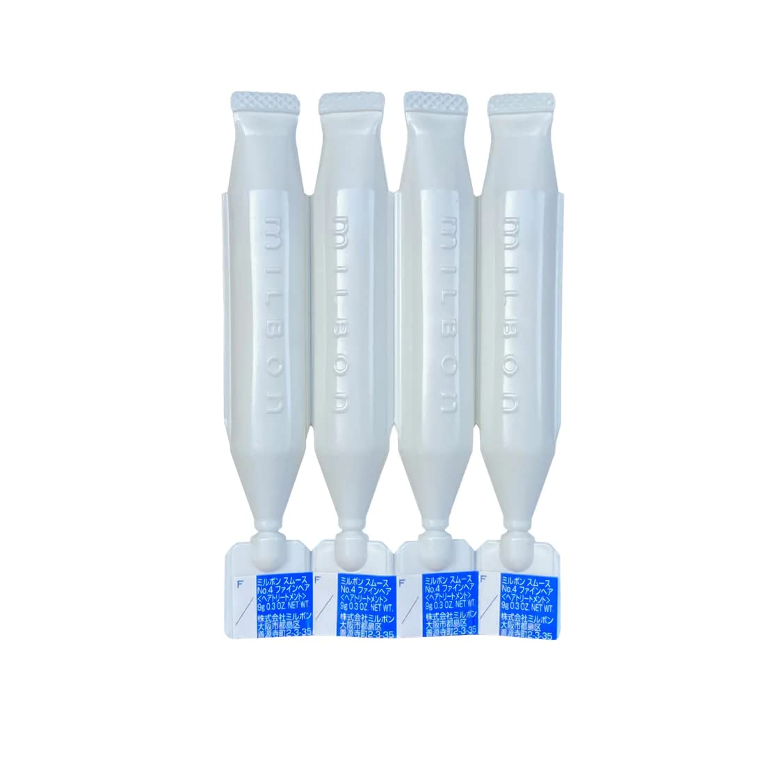 Milbon Smooth No. 4 Weekly Booster application on damp hair for silky texture