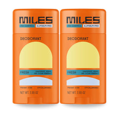 Miles Kids Deodorant bottle closeup showing aluminum-free formula for sensitive skin