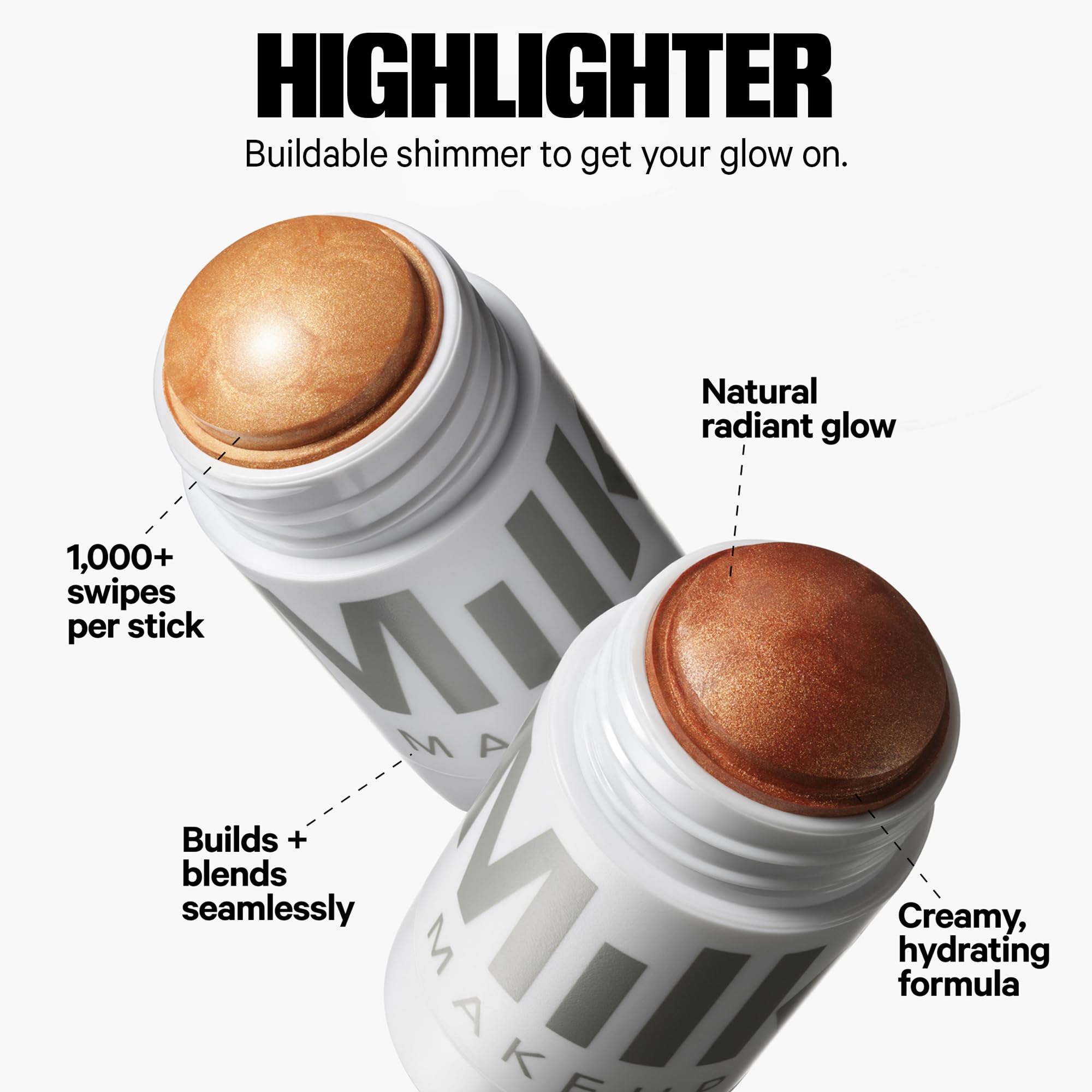 Model applies the trio on cheeks and lips for a seamless finish.