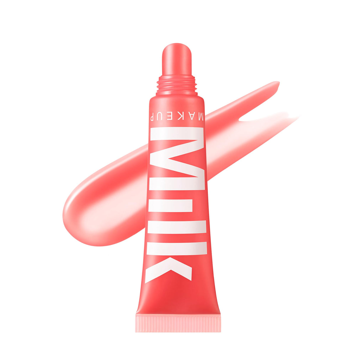 Milk Makeup Balmade Electrolyte Lip Balm Dusty Rose swatch with hydrating shine