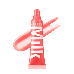 Milk Makeup Balmade Electrolyte Lip Balm Dusty Rose swatch with hydrating shine