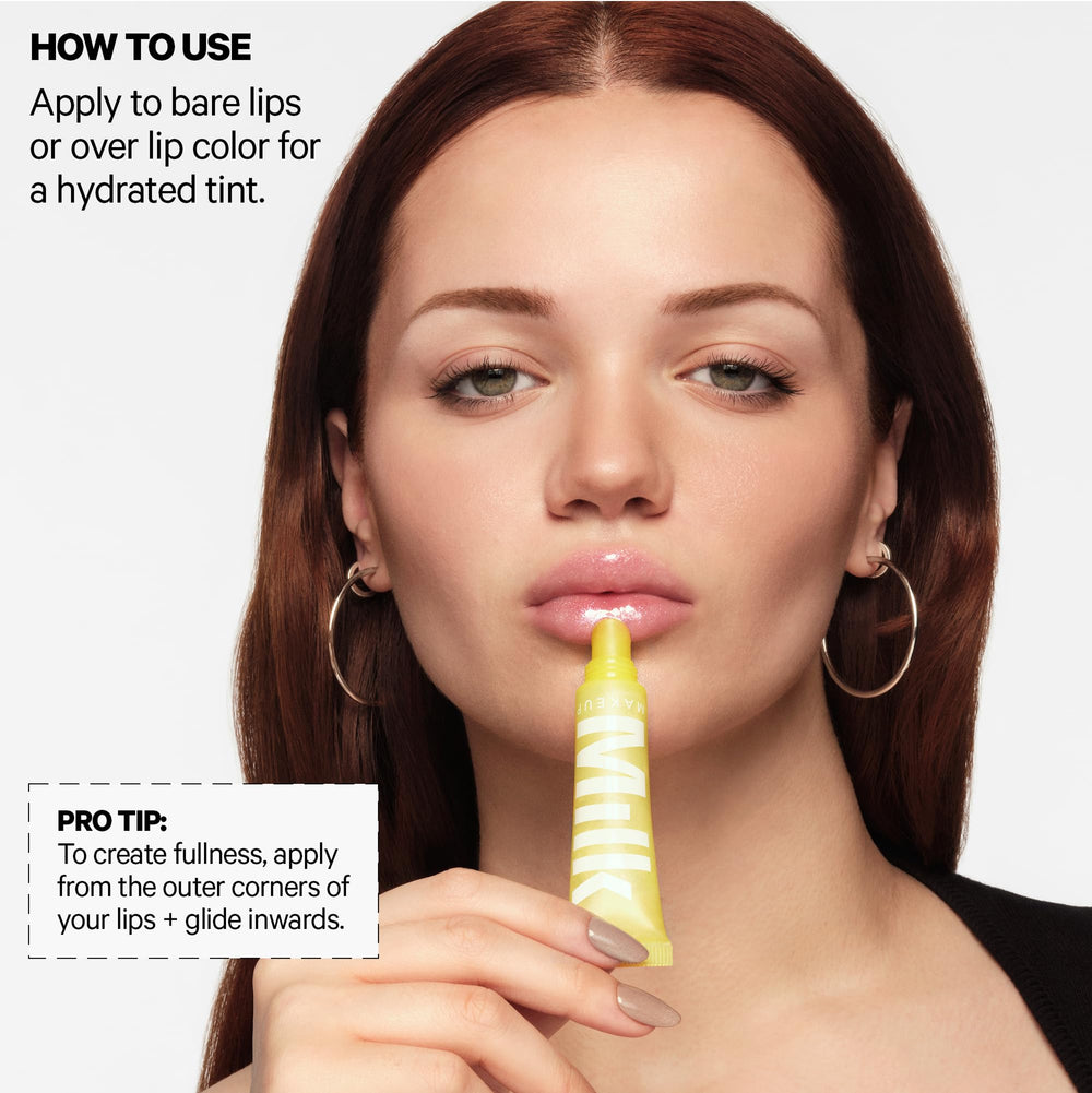 Banana juice hydrates Balmade formula on lips