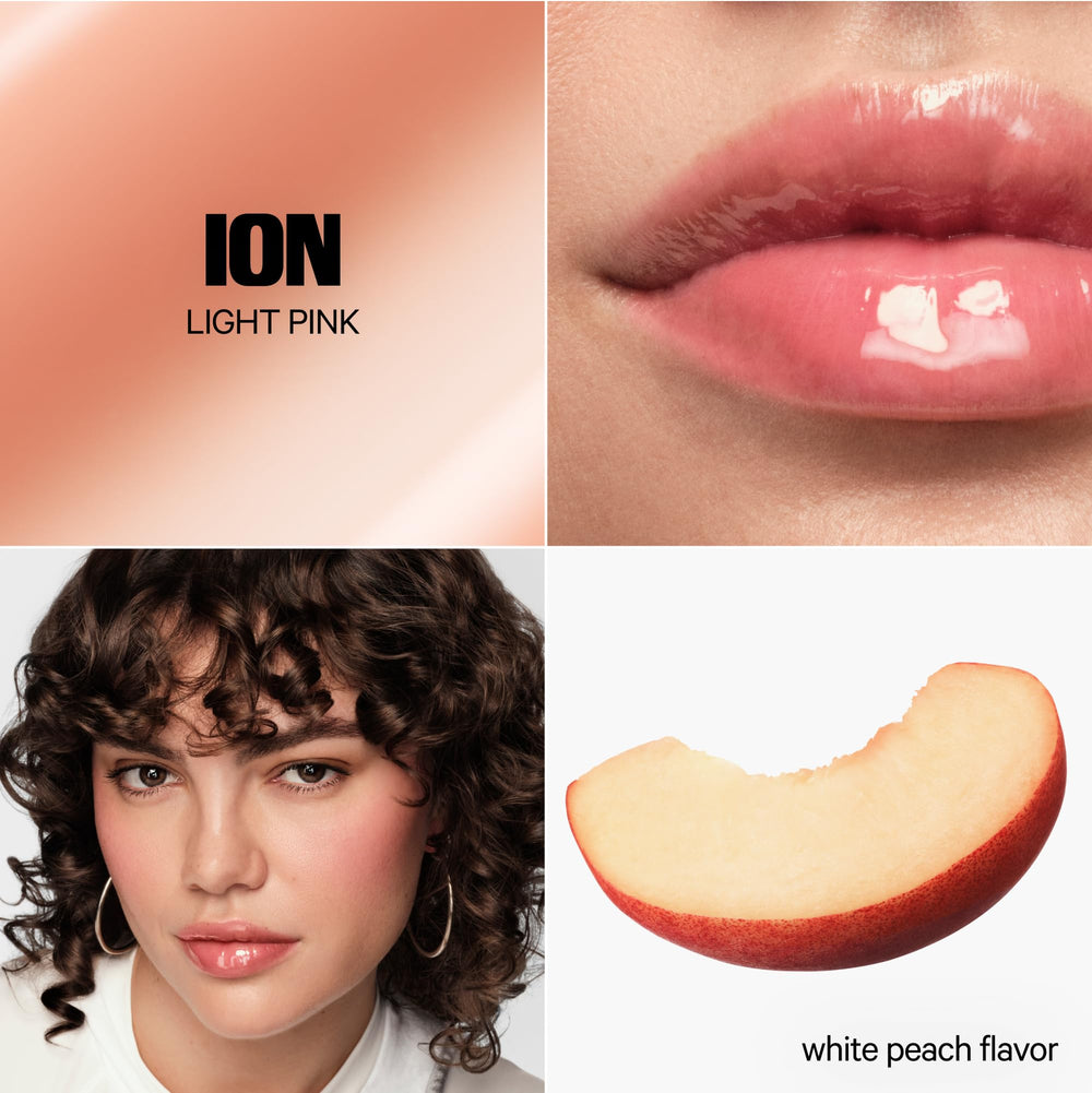 Milk Makeup Balmade Electrolyte Lip Balm Ion lip swatch with hydrating tint