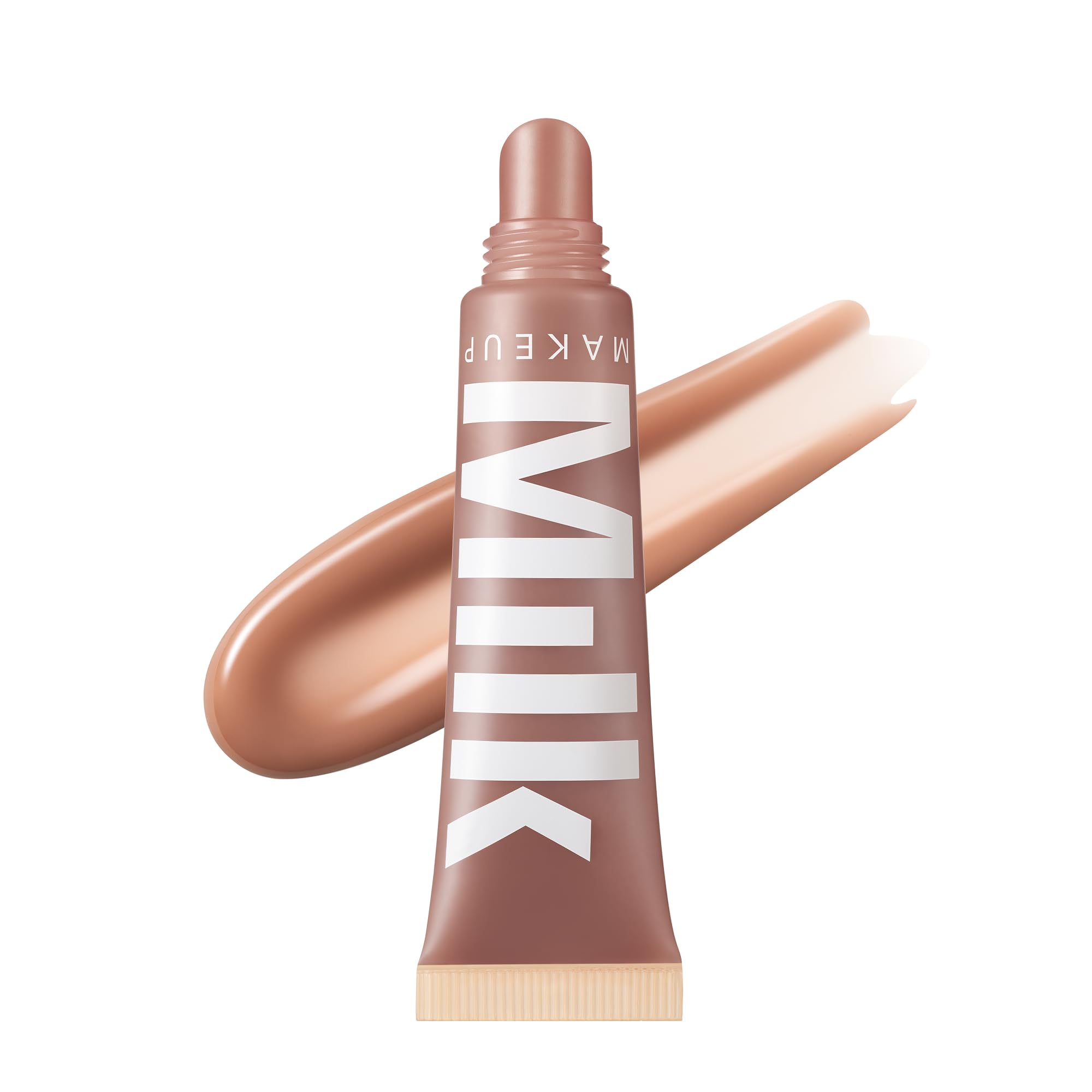 Milk Makeup Balmade Electrolyte Lip Balm pump close-up shows glossy hydration