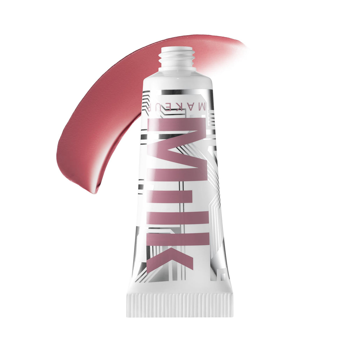 Milk Makeup Bionic Blush Infinity Dusty Rose bottle with hydrating formula for a dewy flush