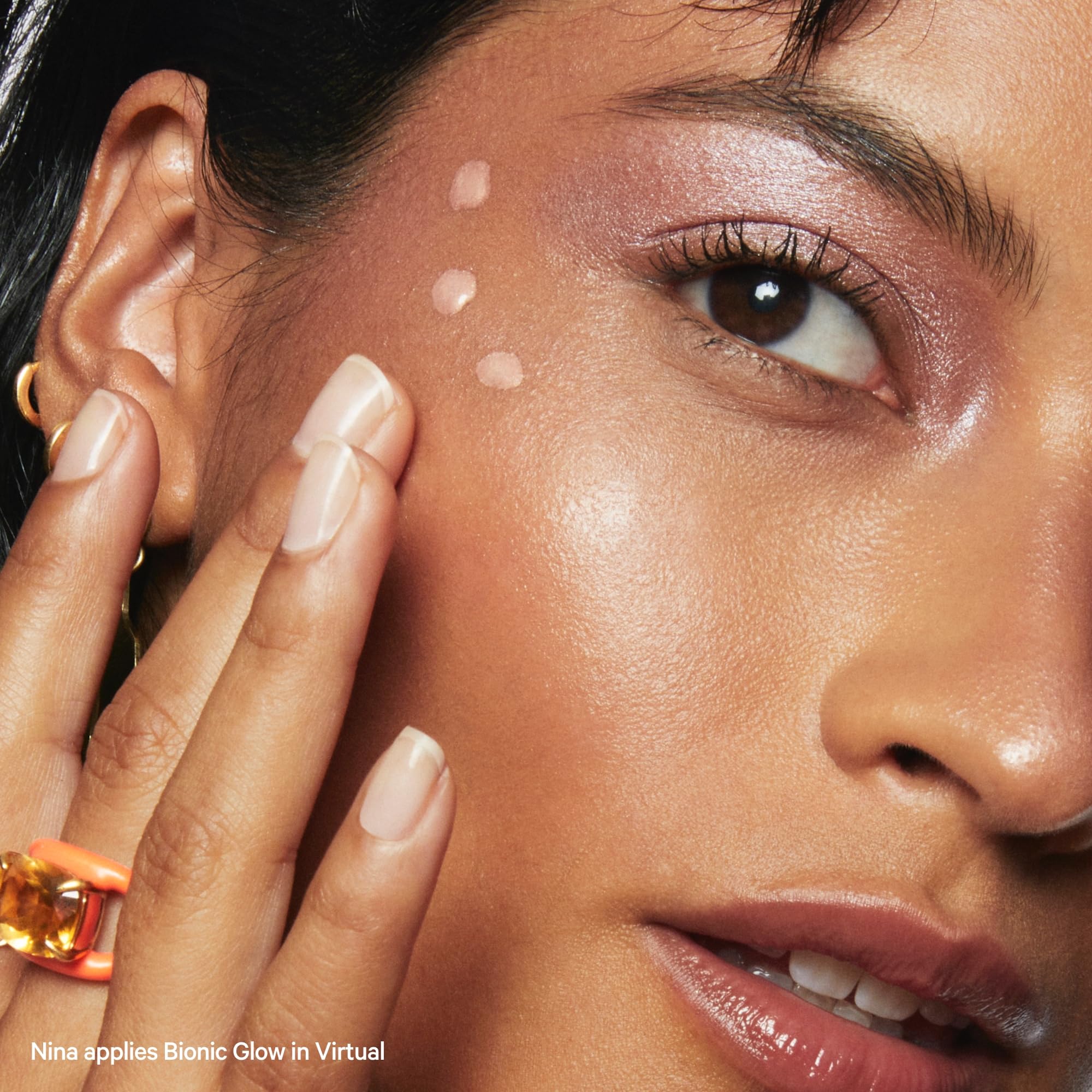 Milk Makeup Bionic Glow on body adds subtle all-over sheen