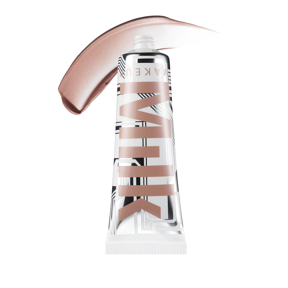 Milk Makeup Bionic Glow bottle displaying weightless hydration and radiant finish