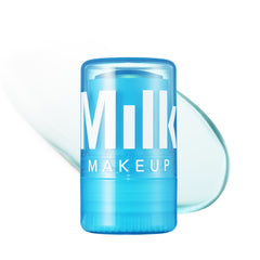 Milk Makeup Cooling Water Jelly Serum tube emphasizes travel-friendly design for cooling relief.