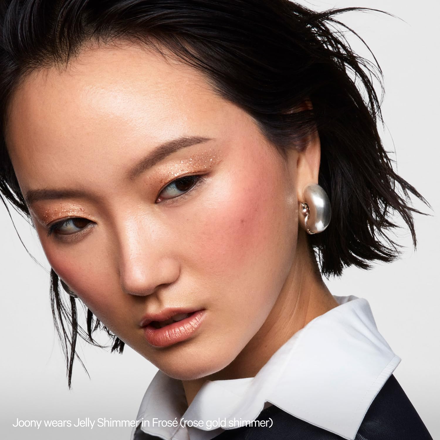 Milk Makeup Cooling Water Jelly Shimmer on eyelids adds subtle sparkle