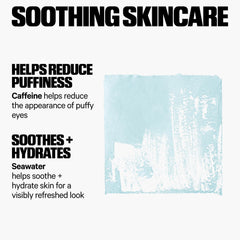 Milk Makeup Cooling Water Under Eye Gel Stick application demonstrates cooling relief.