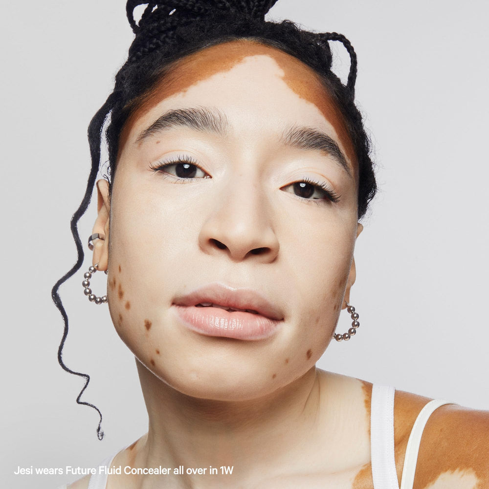 Milk Makeup Future Fluid concealer packaging emphasizes vegan, clean formula.