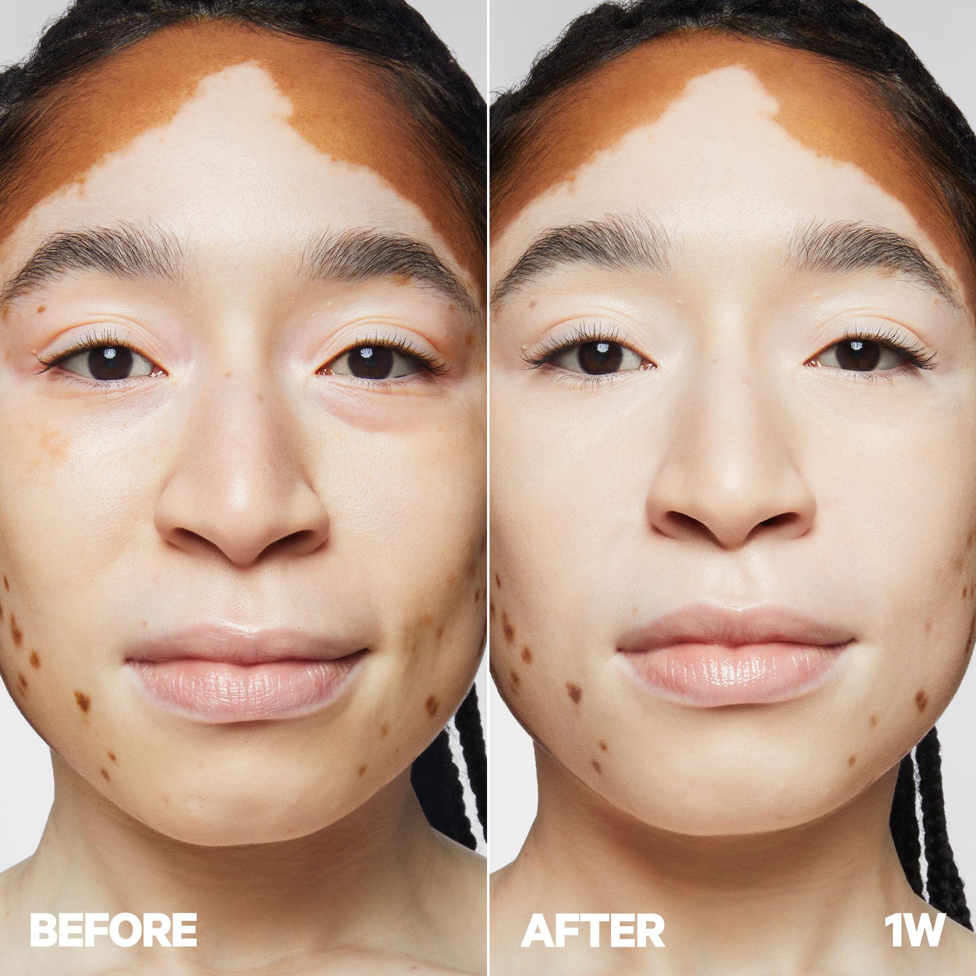 Milk Makeup Future Fluid under-eye shot highlights brightness and long-wear potential.
