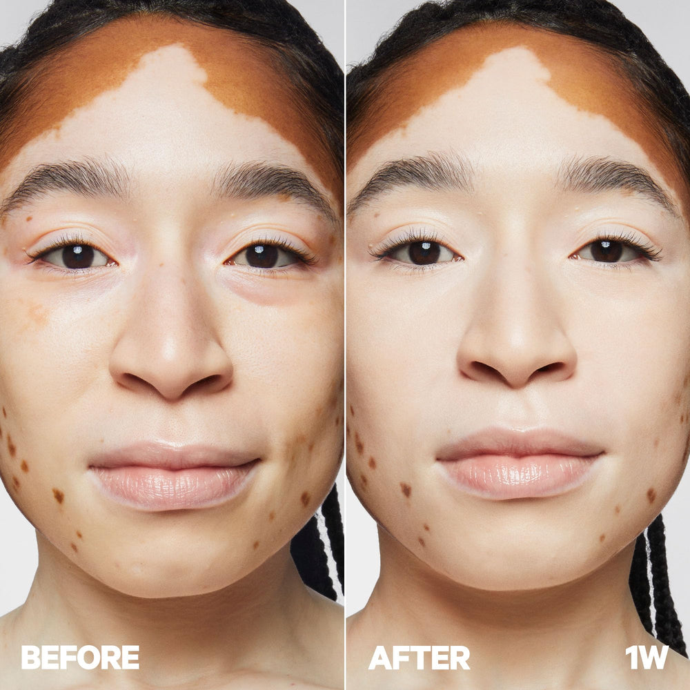 Milk Makeup Future Fluid under-eye shot highlights brightness and long-wear potential.