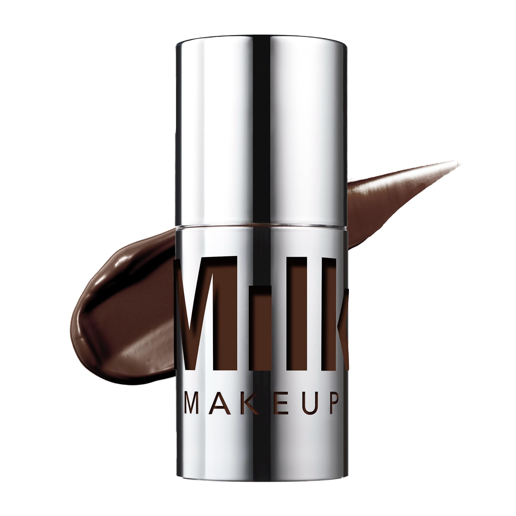 Milk Makeup Future Fluid concealer 30NC very deep shade close-up showing creamy coverage
