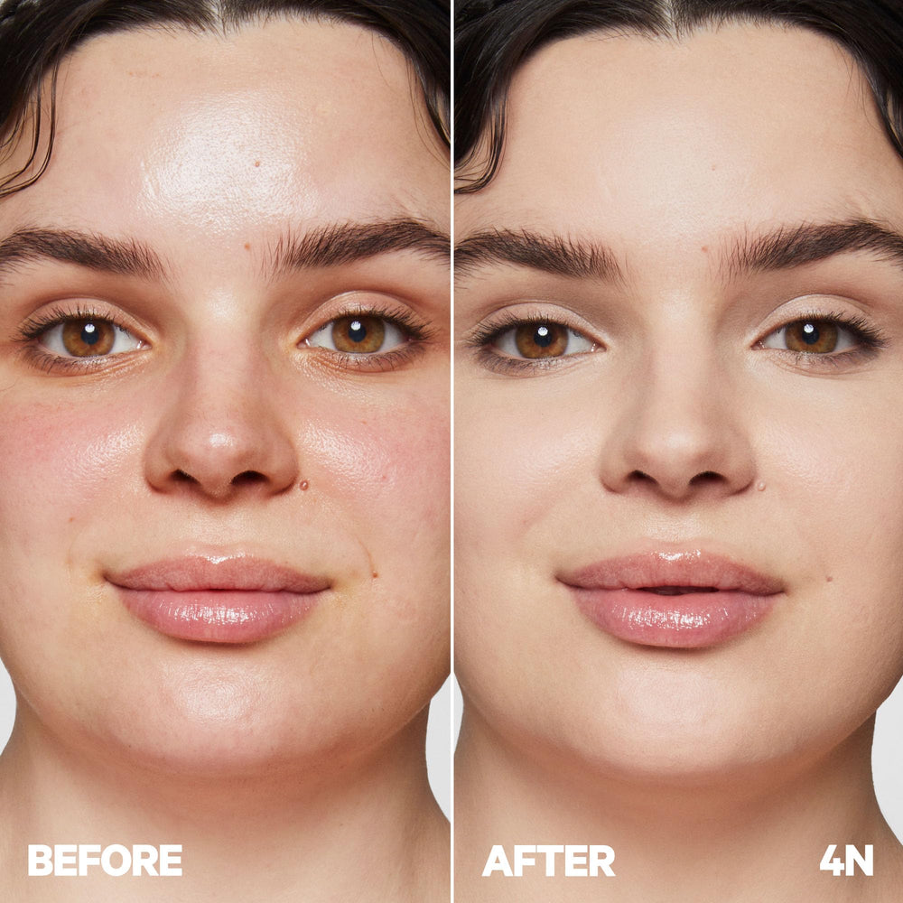 Milk Makeup Future Fluid Concealer dark circles coverage on model