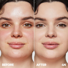 Milk Makeup Future Fluid Concealer dark circles coverage on model