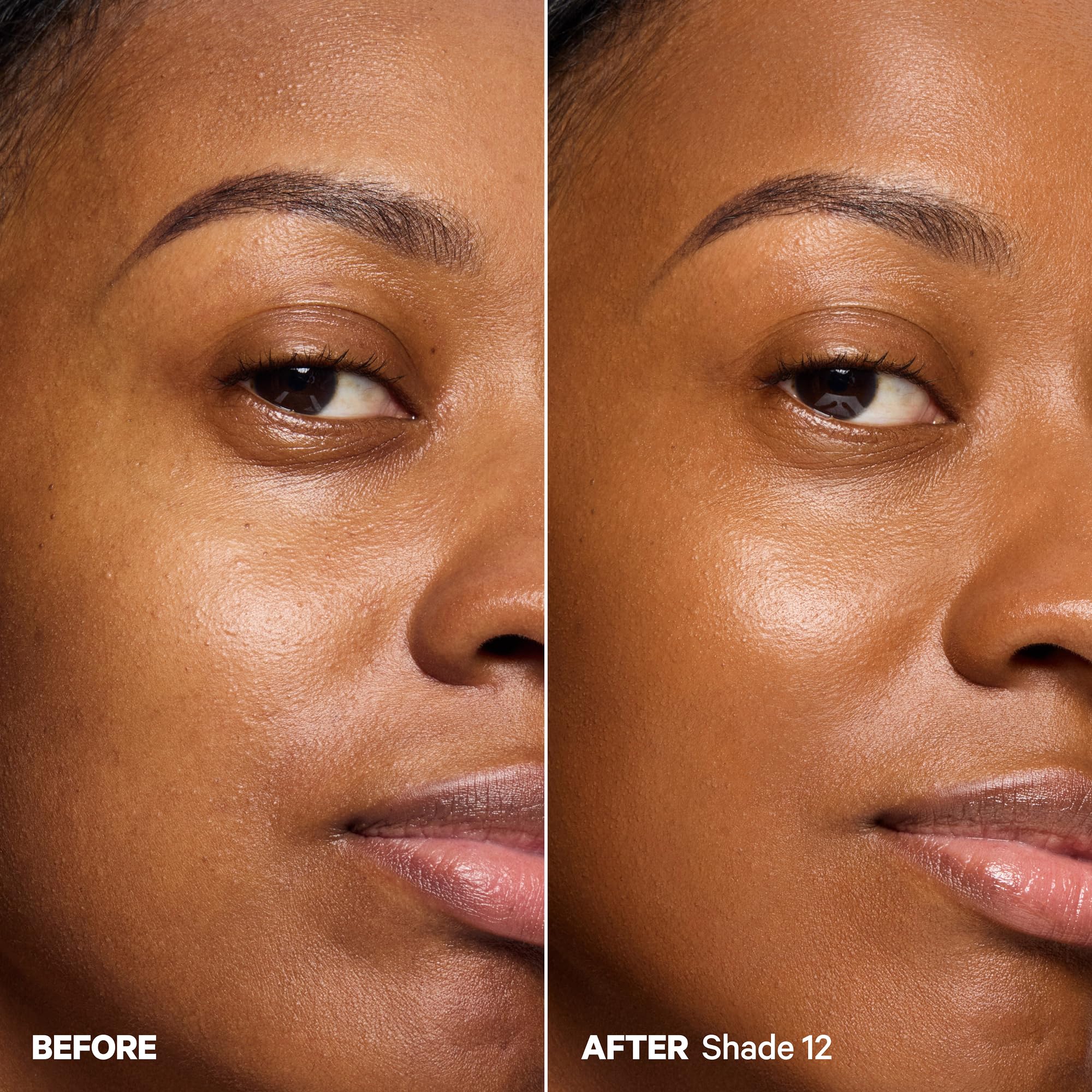 Portrait emphasizing dewy hydration and healthy glow