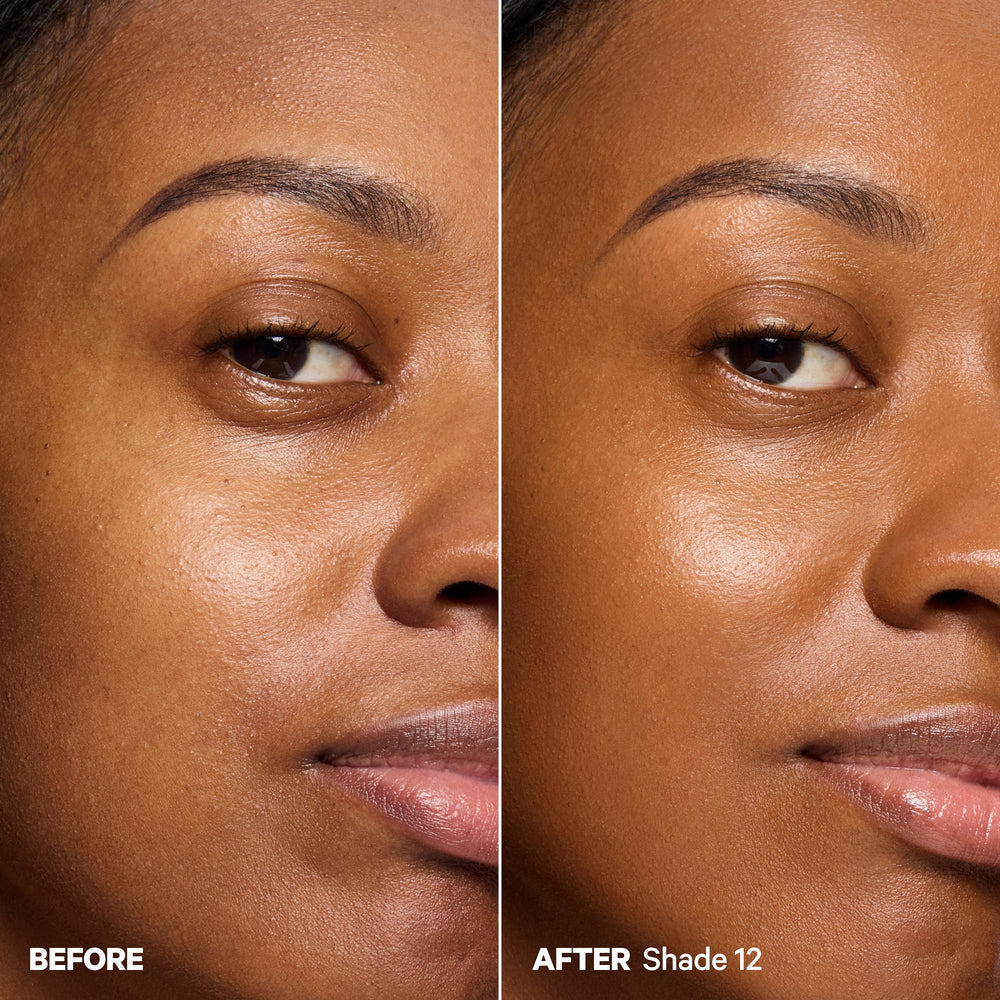 Portrait emphasizing dewy hydration and healthy glow