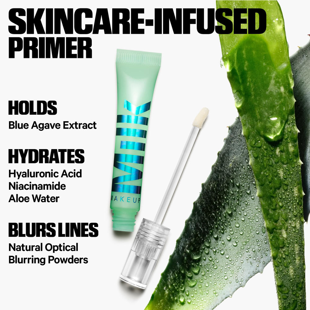 Milk Makeup Hydro Grip Eye Primer with hyaluronic acid delivers hydration while helping makeup grip